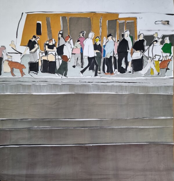 Bild vergr&ouml;&szlig;ern: Berlin Central ,11.37Uhr, Gleis 8